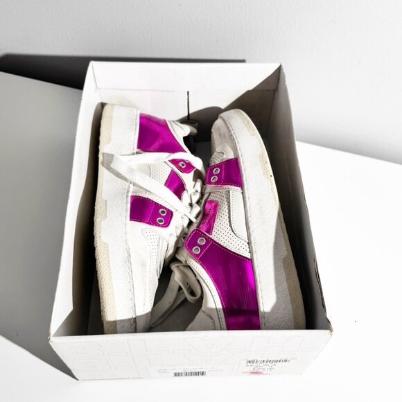 NWT BLAH Jenn Low Sneakers White and Pink Low-Top Sneakers size 9 - Picture 8 of 9